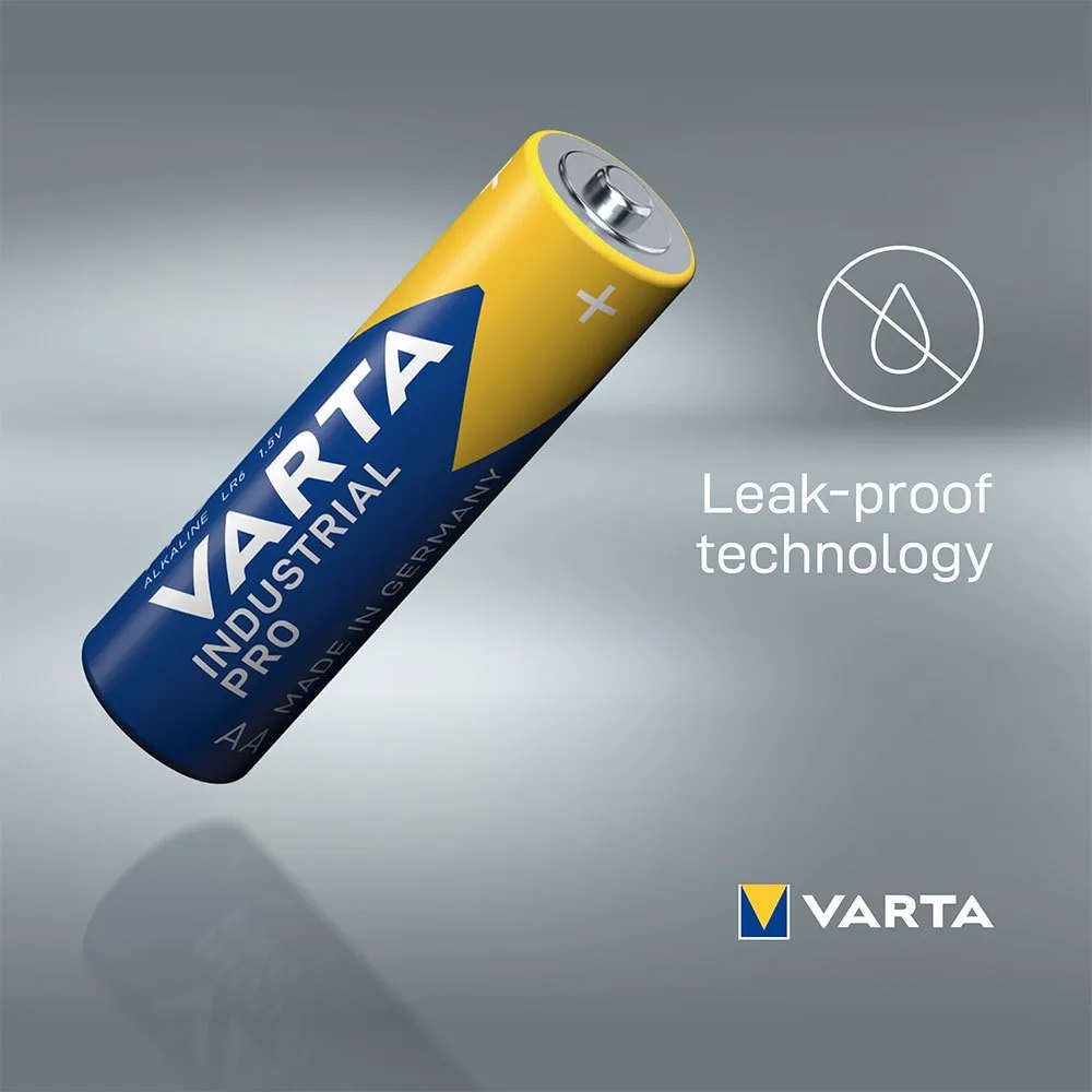 JA210 - VARTA - Size AA High Quality Alkaline. 1.5V  2.6Ah. Industrial 10 Pack