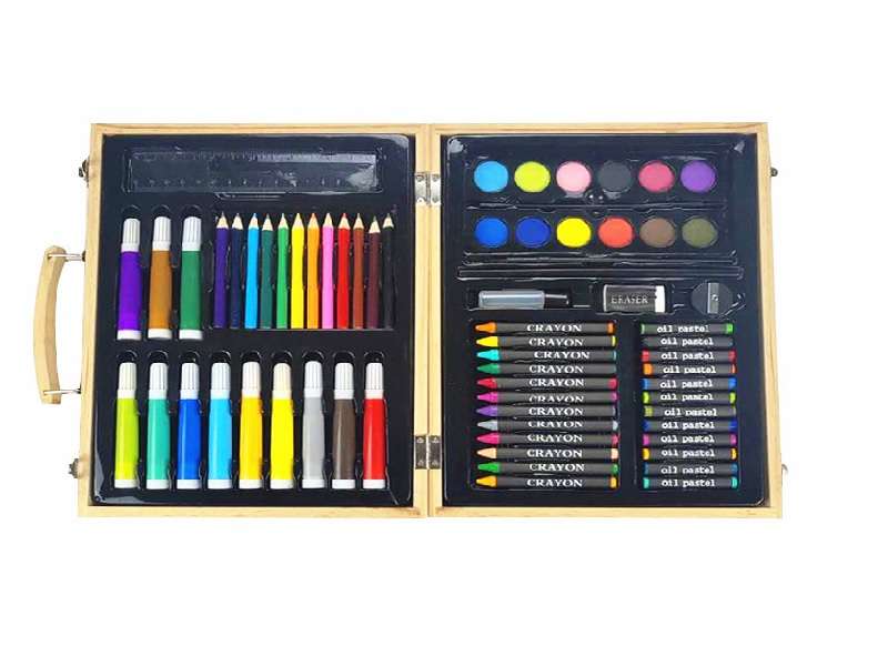 68pcs Kids Art Set with Wooden Box