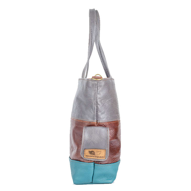 Genuine Leather Bags Two Tone