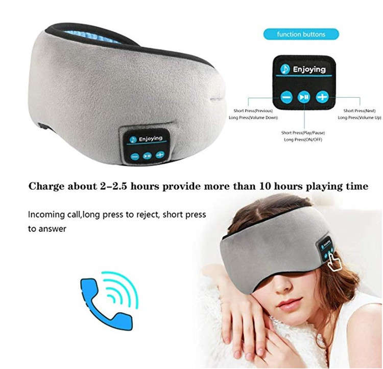 Better Sleep Cloud Sleeping Mask with Wireless Bluetooth Headphones