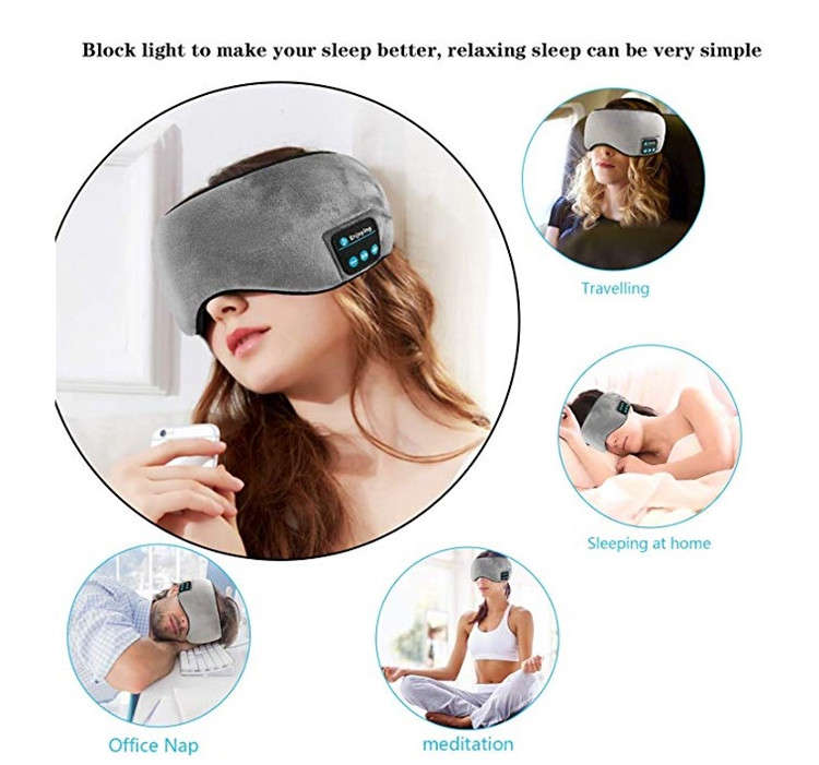 Better Sleep Cloud Sleeping Mask with Wireless Bluetooth Headphones