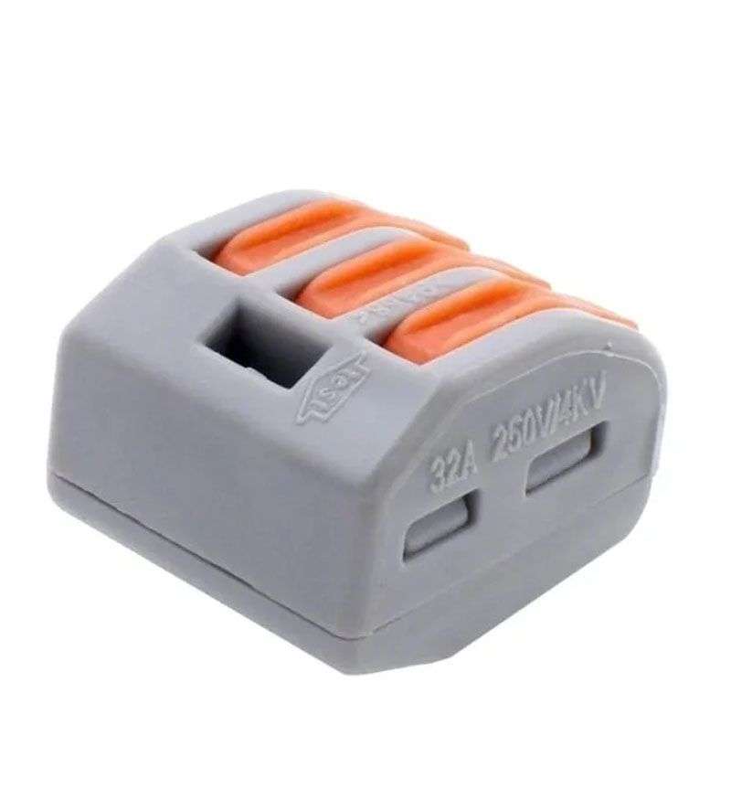 Universal wire Quick Lever Spring Electrical Connectors 3 pin - 30 pieces