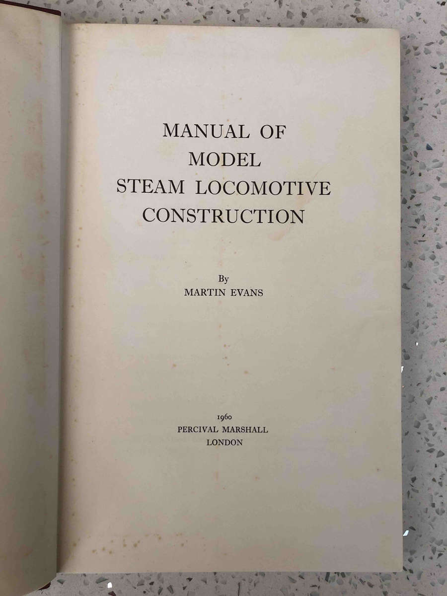 Manual of Model Steam Locomotive Construction