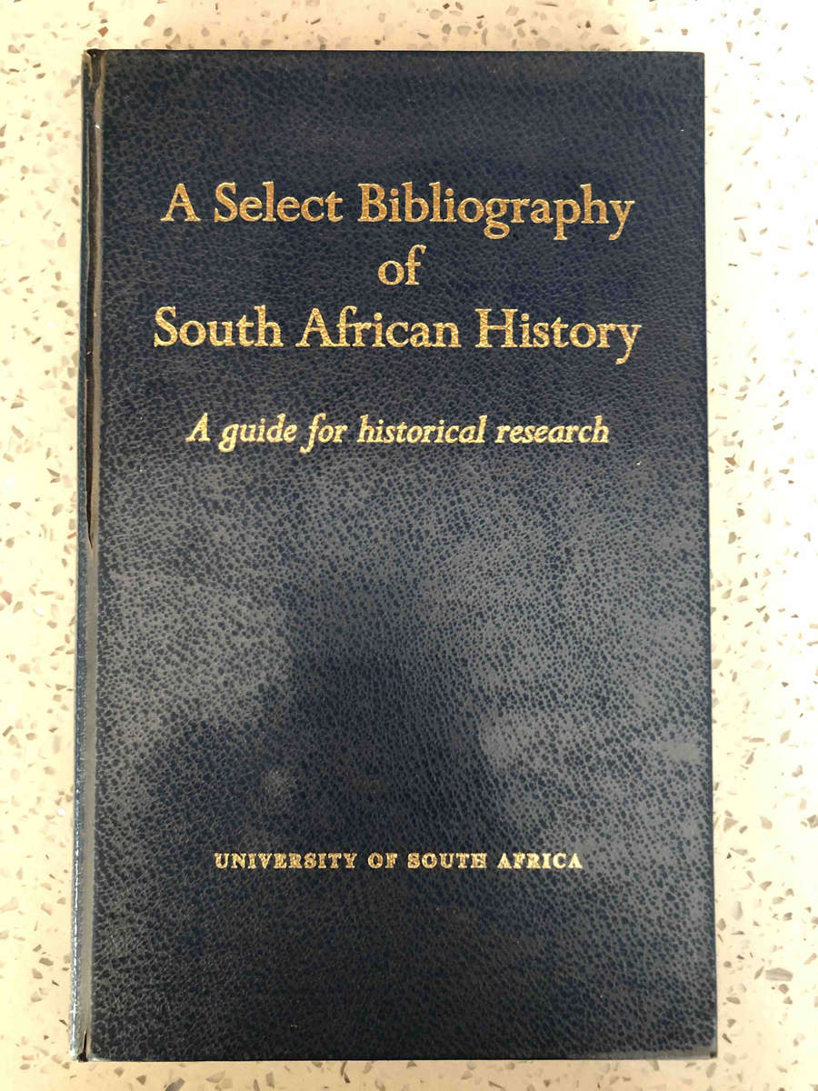 A Select Bibliography of South African History