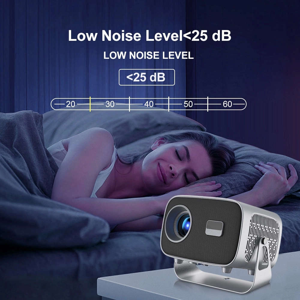 Portable 4K Smart Projector with Android 11, WiFi BT-5 & Bluetooth with auto electronic focus