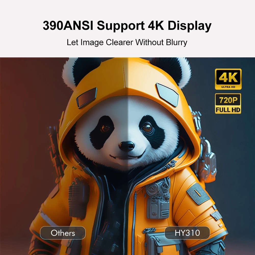 Portable 4K Smart Projector with Android 11, WiFi BT-5 & Bluetooth with auto electronic focus