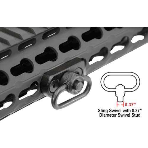 UTG KEYMOD ADAPTOR BASE FOR STANDARD QD SLING SWIVEL - TL-SWKM01