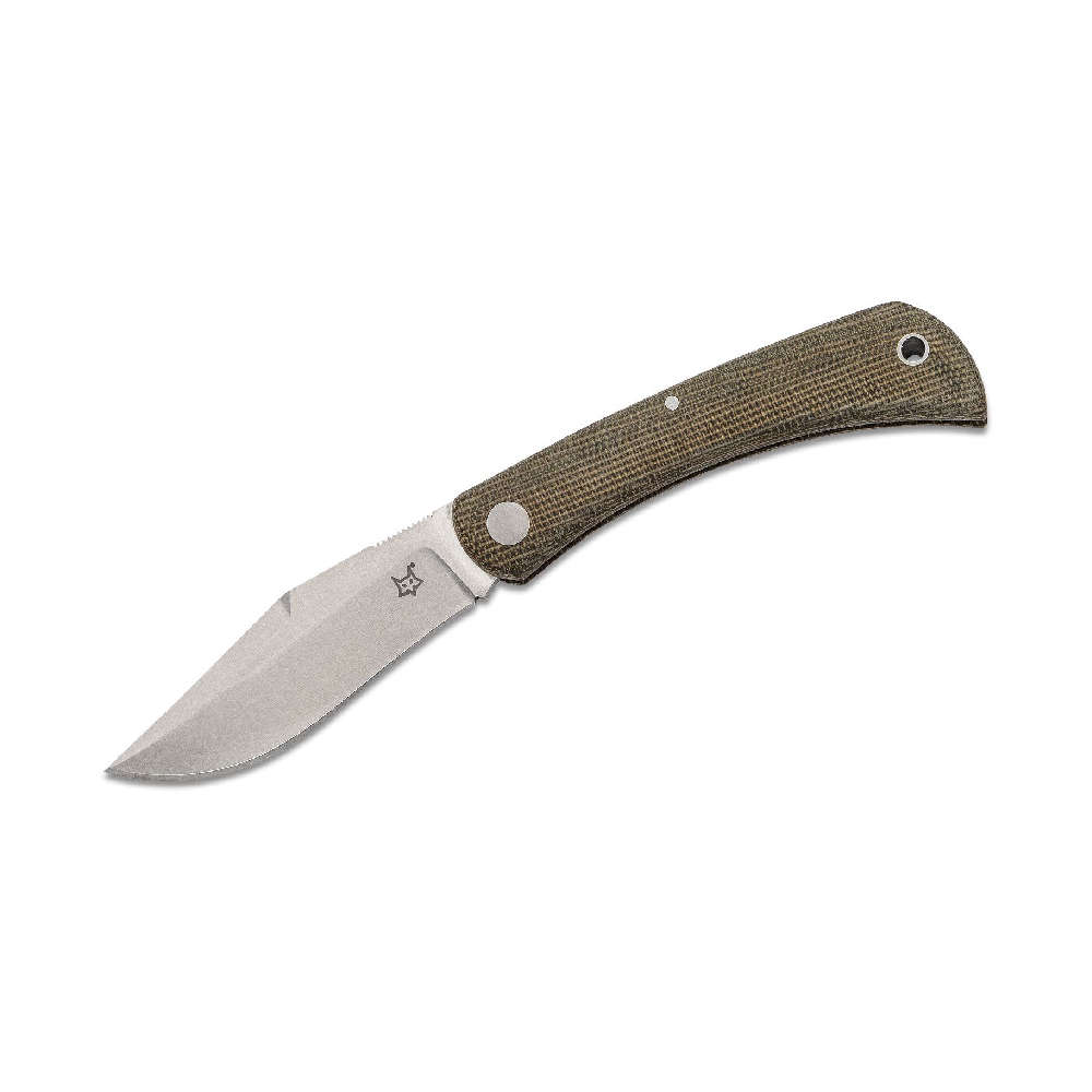 FX-582 Fox Libar Folding Knife Blade M390 Stainless Steel-Green