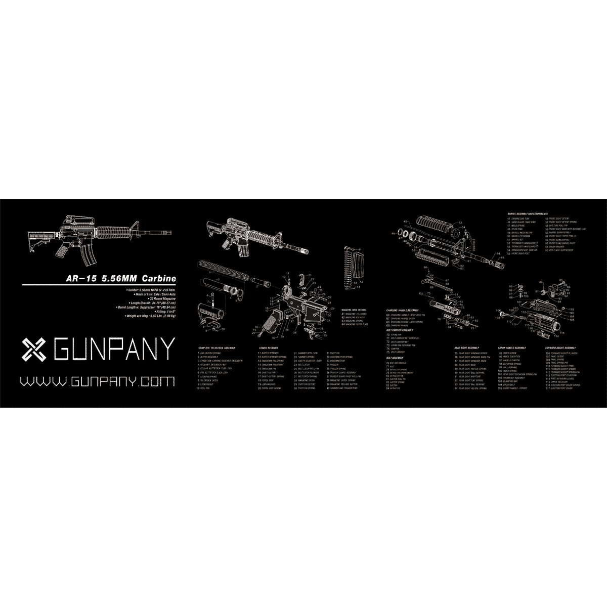 Gunpany SCBM-01 AE15 Bench Mat