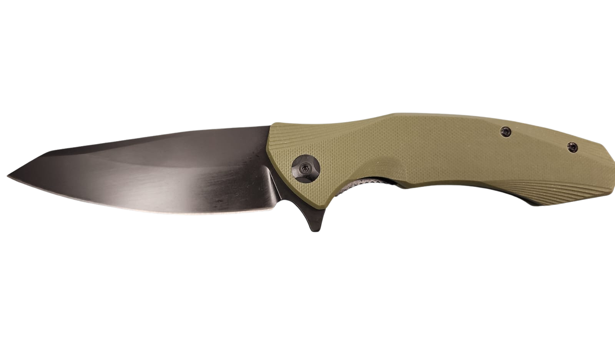 FAS7-17 Pocket Knife Folding With Olive Handle