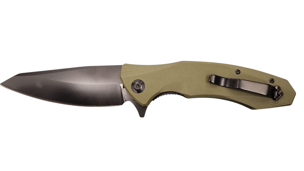 FAS7-17 Pocket Knife Folding With Olive Handle
