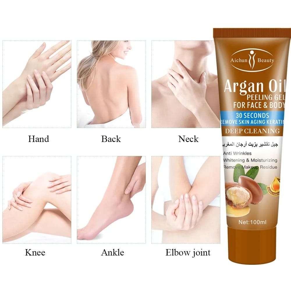 Argan Oil Deep Cleaning Peeling Gel For Face and Body