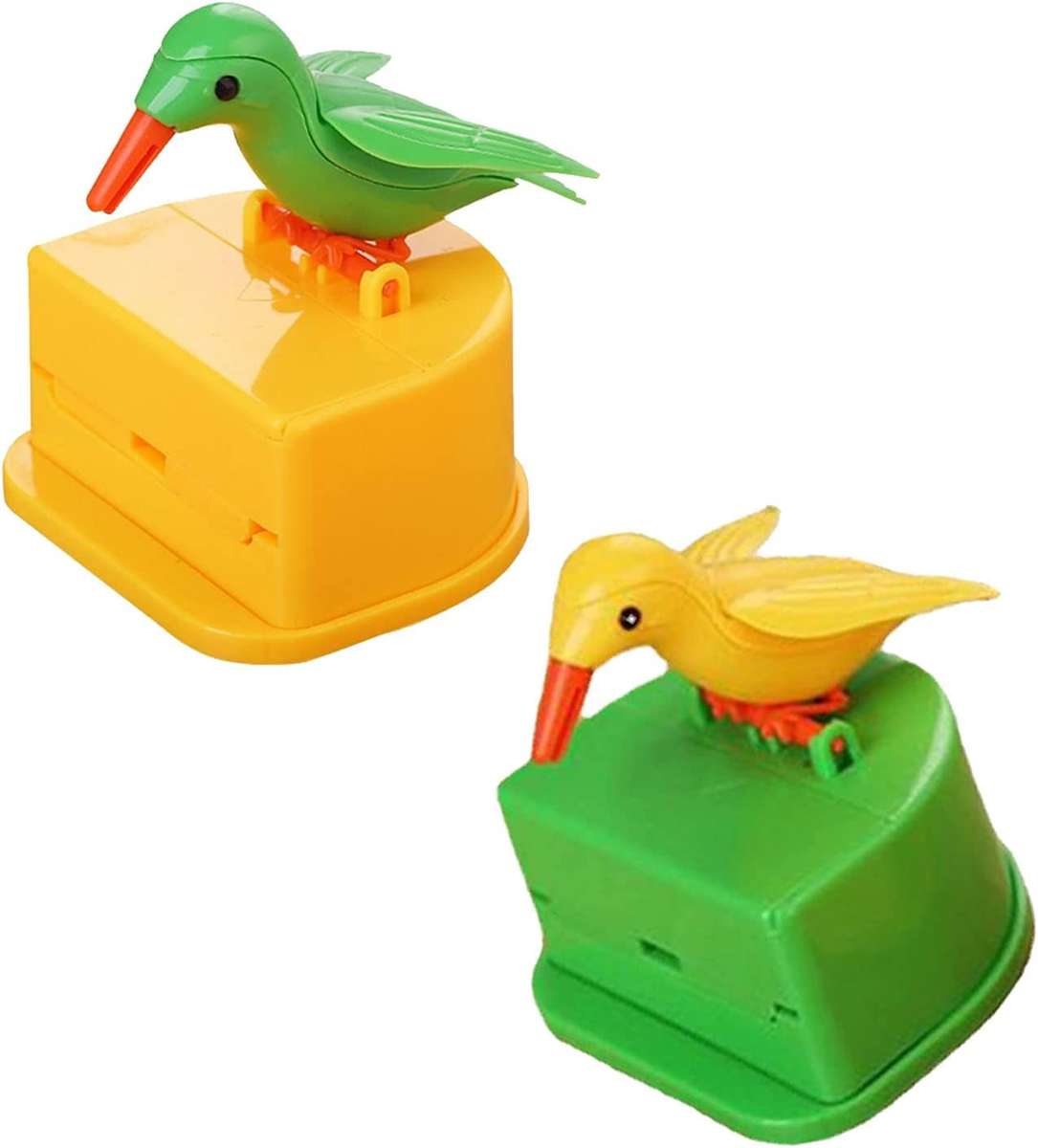 Bird Automatic Pressing Toothpick Holder Smart Toothpick Dispenser