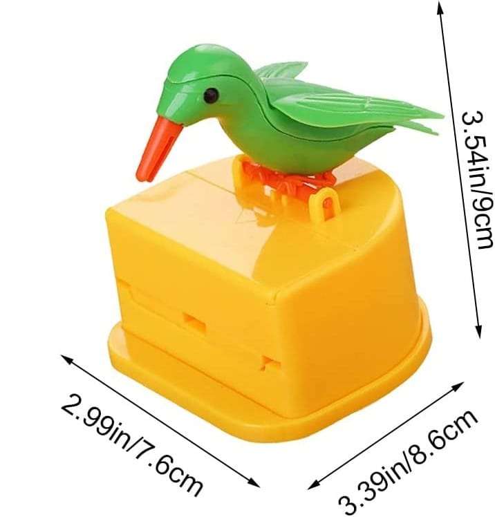 Bird Automatic Pressing Toothpick Holder Smart Toothpick Dispenser