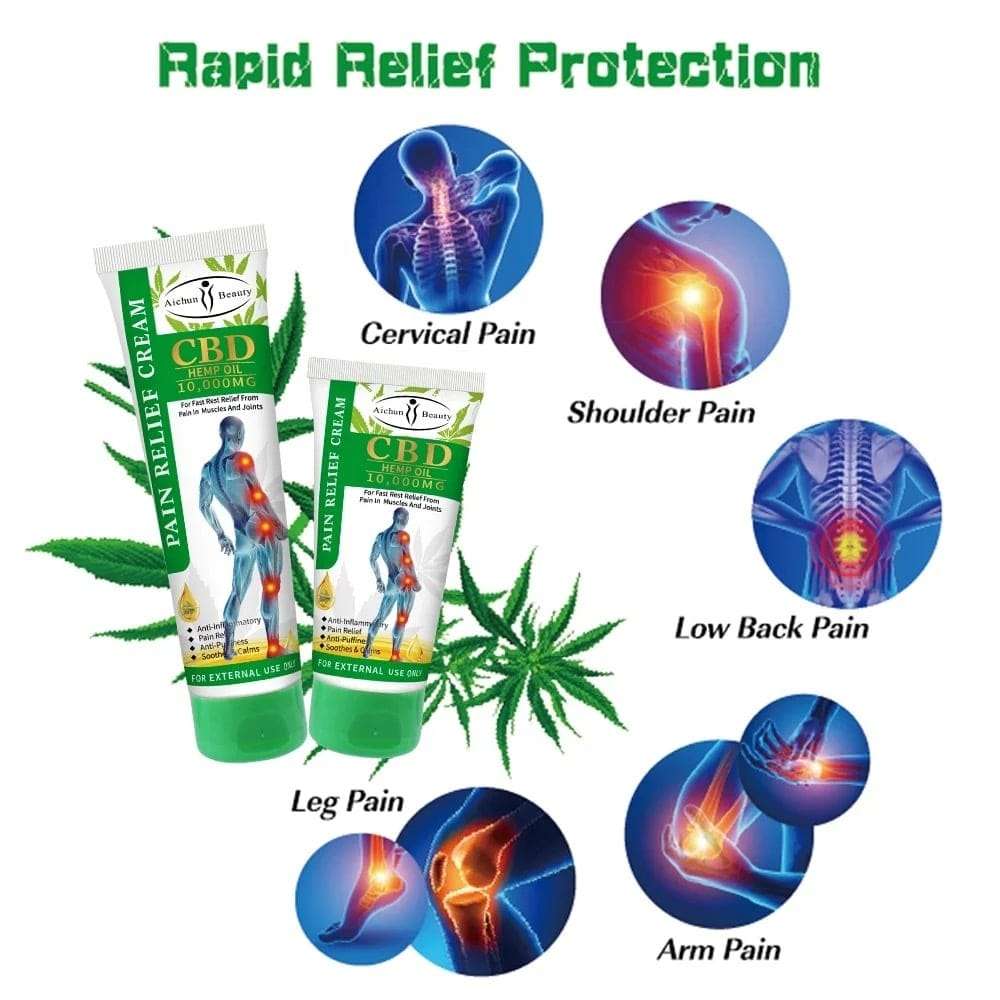 CBD Hemp Oil Pain Relief Cream -10 000MG - 100ml