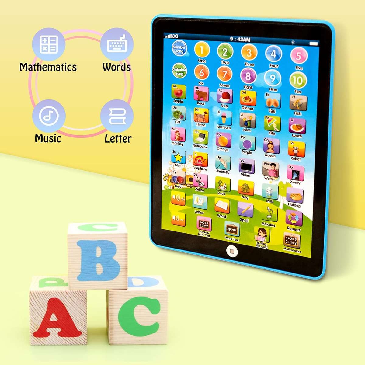 Intelligent Learning Tablet For 1 to 7 Year Old Kids Early Education