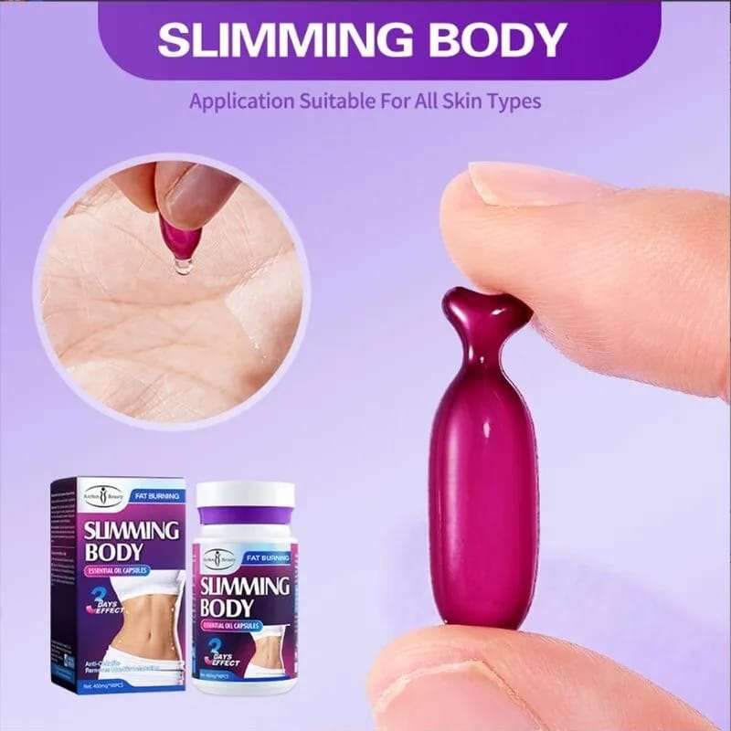 Pure Natural Anti Cellulite Massage Muscles Relaxation Fat Burning Weight Loss Slimming Oil Capsu...