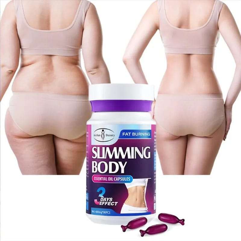 Pure Natural Anti Cellulite Massage Muscles Relaxation Fat Burning Weight Loss Slimming Oil Capsu...