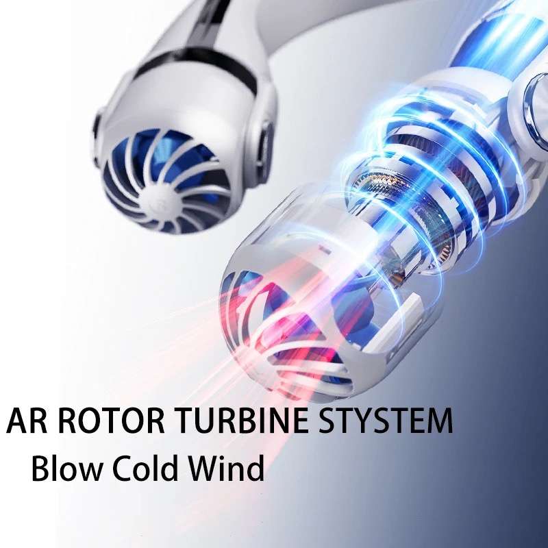 Rechargeable Portable Rotor Hanging Neck Electric Fan MF080 USB