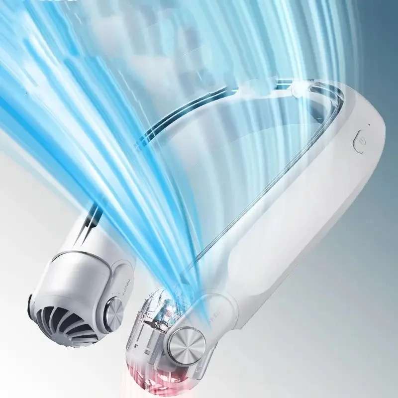 Rechargeable Portable Rotor Hanging Neck Electric Fan MF080 USB