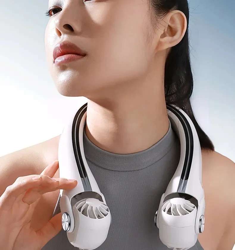 Rechargeable Portable Rotor Hanging Neck Electric Fan MF080 USB