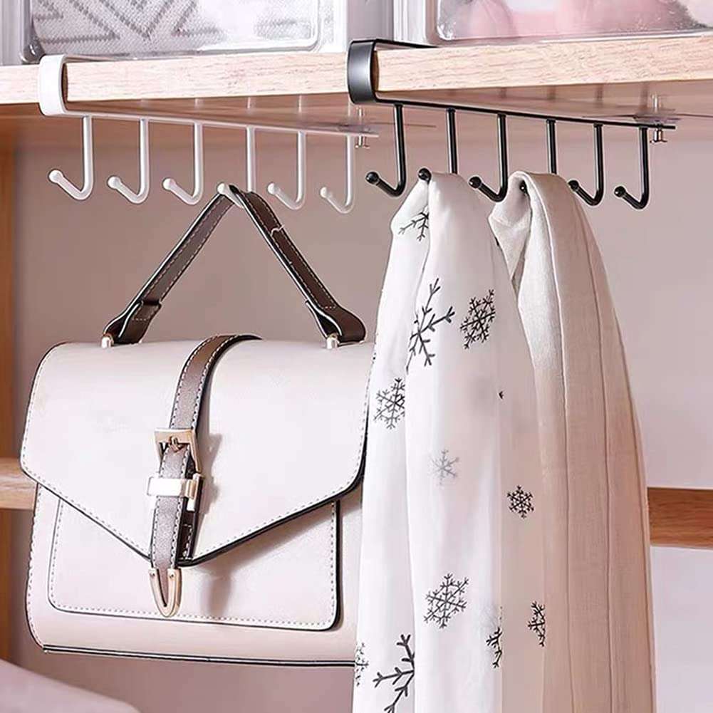 Under Cabinet Universal Mug Hook Black