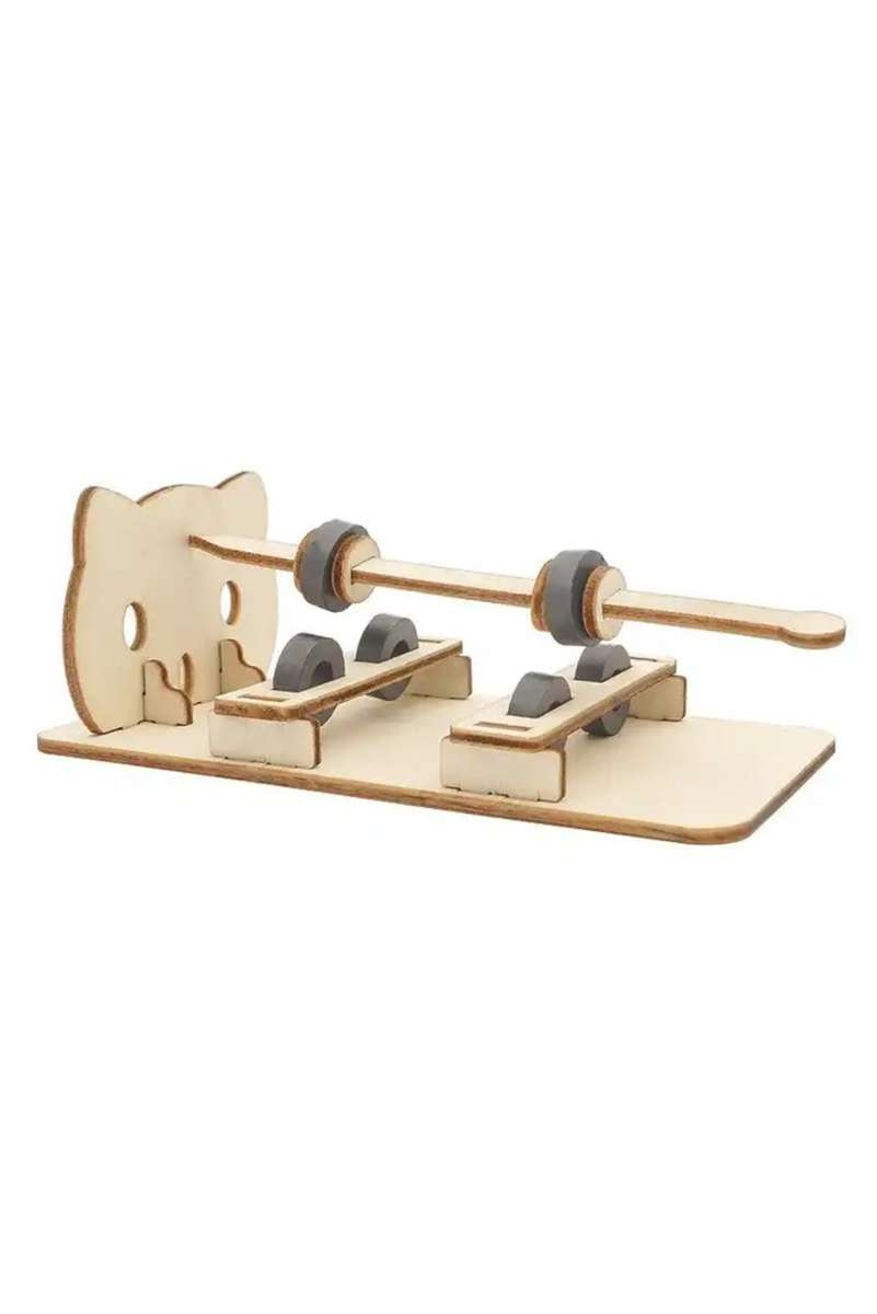 Children Wooden DIY Magnetic Levitation Scientific Experiment Toy Kit