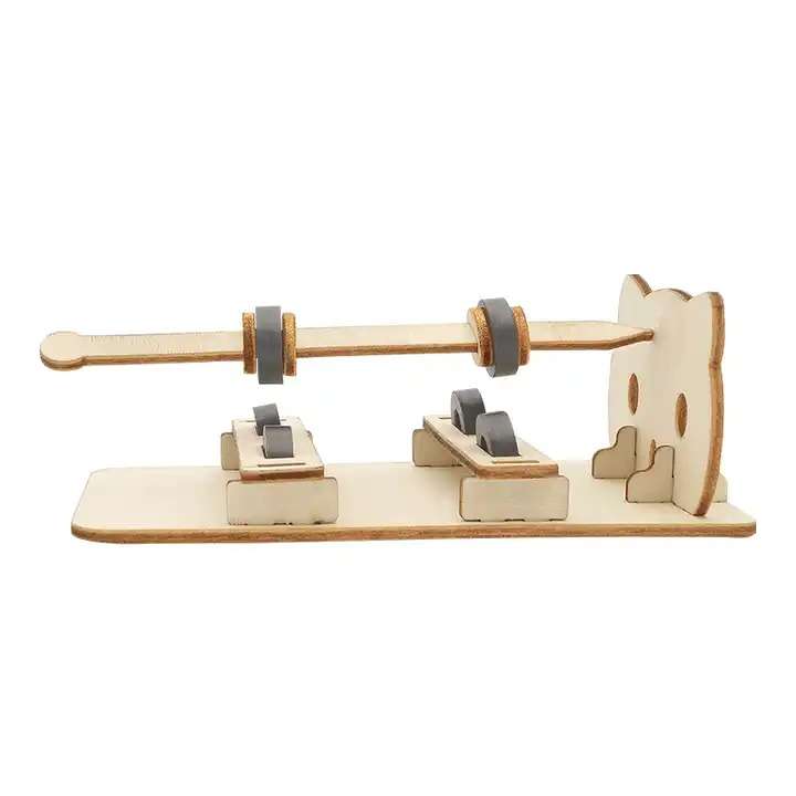 Children Wooden DIY Magnetic Levitation Scientific Experiment Toy Kit