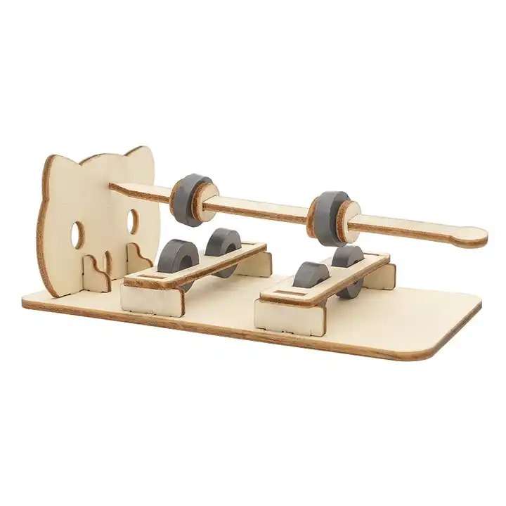 Children Wooden DIY Magnetic Levitation Scientific Experiment Toy Kit