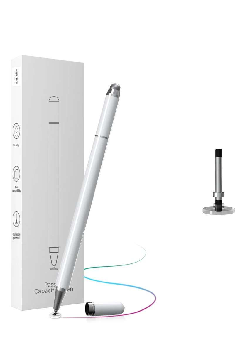 HOCO Stylus Pen for Touch Screens, 2-in-1 Tablet Pen Stylus Pencil 170mm