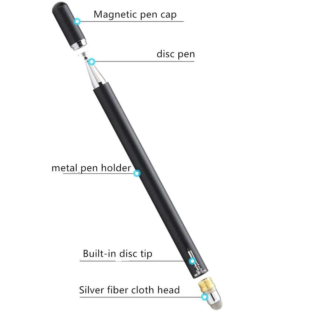 HOCO Stylus Pen for Touch Screens, 2-in-1 Tablet Pen Stylus Pencil 170mm