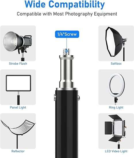 Heavy Duty Photography Light & Camera Stand 2100mm
