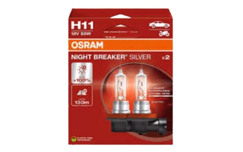 Osram H11 Night Breaker Sliver Globe (12v 55w) - Each