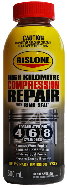 Rislone High Kilometre Compression Repair with Ring Seal 500ml