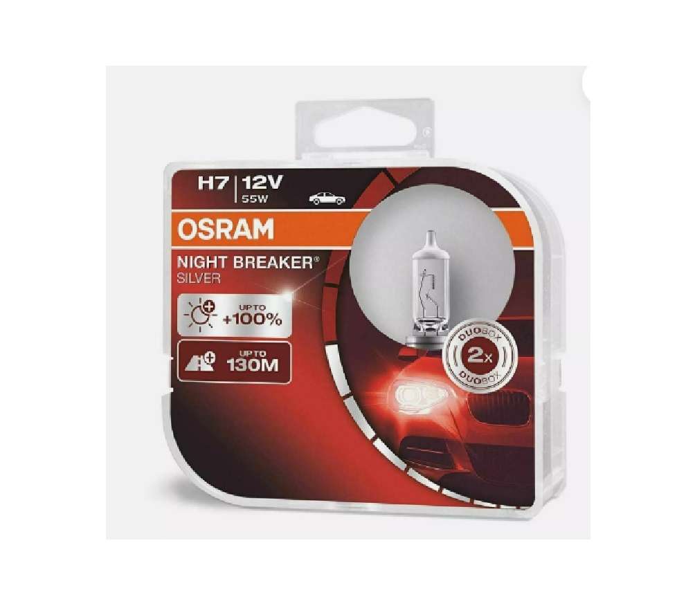 Osram H7 12v 55w Night Breaker Silver Set (great Deal)