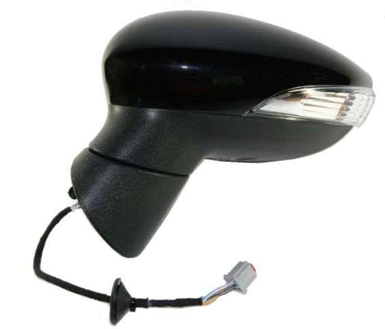 Fiesta Door Mirror + Lamp Electric Left 2009-2013