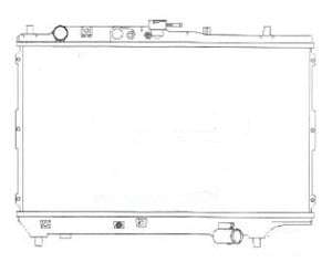 Mazda 323 P2 Radiator 1.3/5/6 Mt 350mm