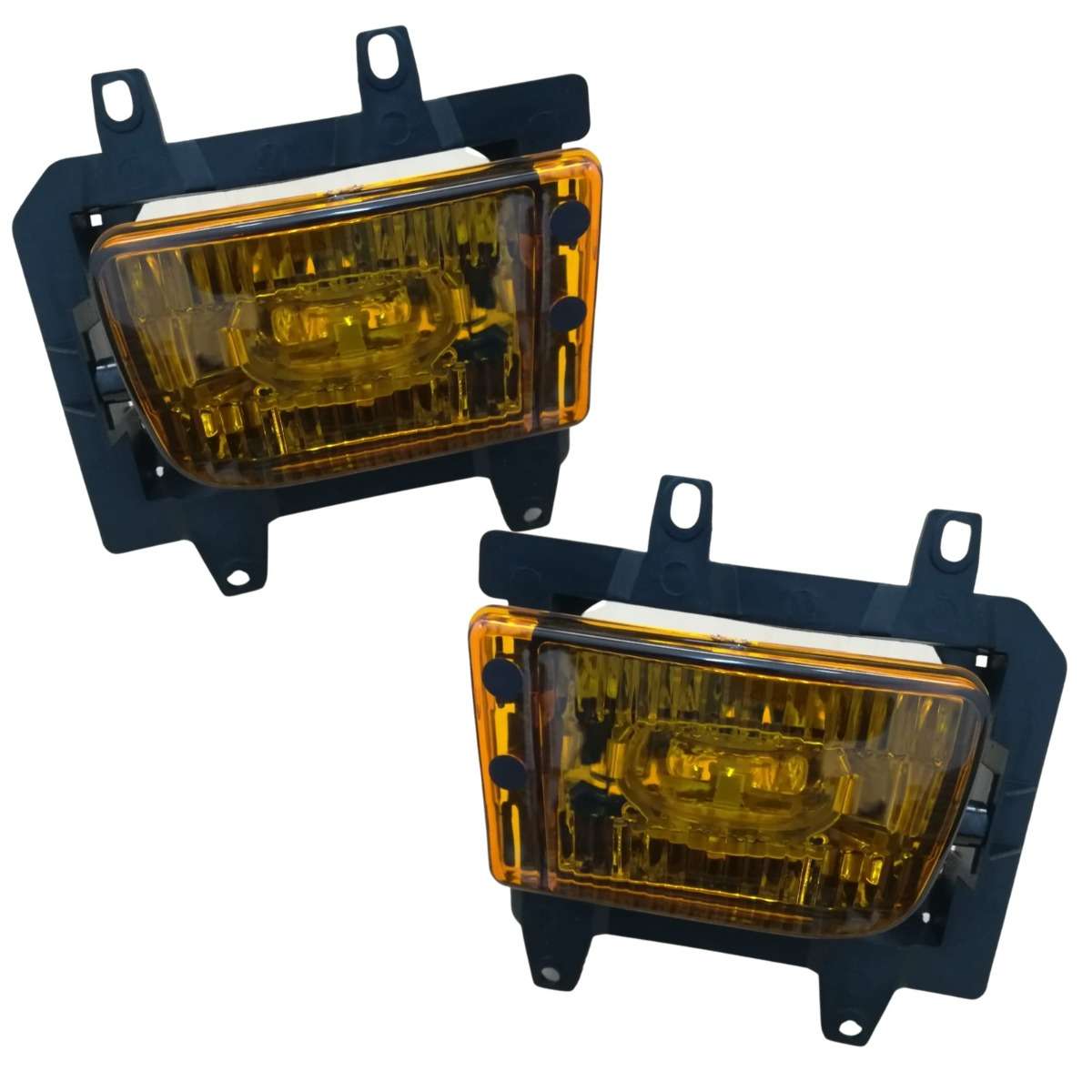E30 Fog Lamp Set (yellow - Plastic Bumper) - Eurospec