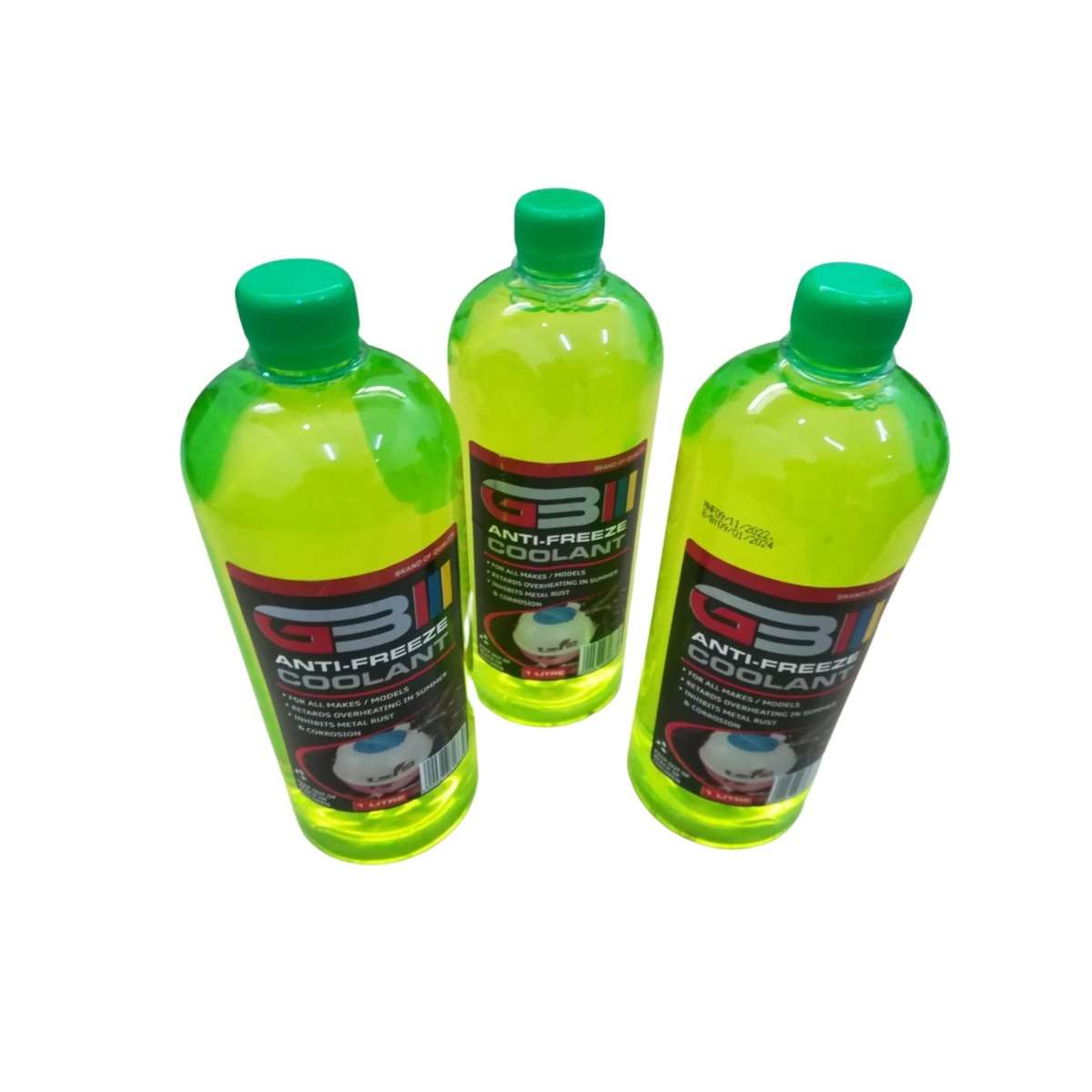 Gb Anti Freeze  3 X 1ltr  Green