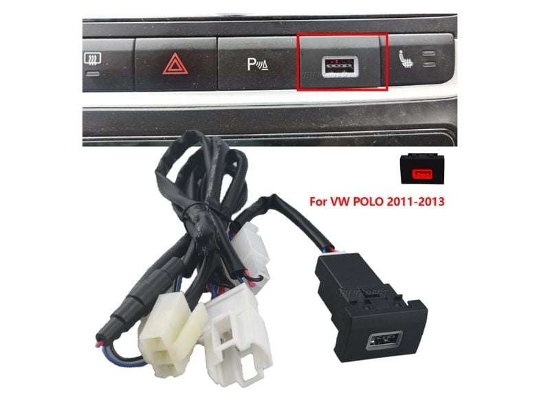 Polo 6 / Vivo Usb Charge Socket 2010-2014 (black Friday)