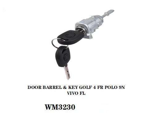 Polo Vivo Door Barrel + Key Front Right Front Left Golf 4