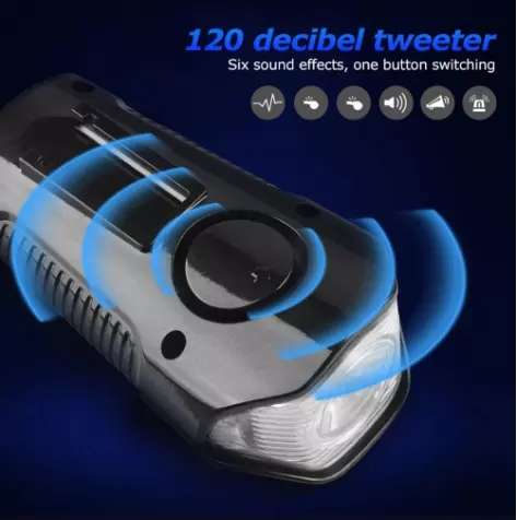 Waterproof Rechargeable Bicycle Led  light with speedometer