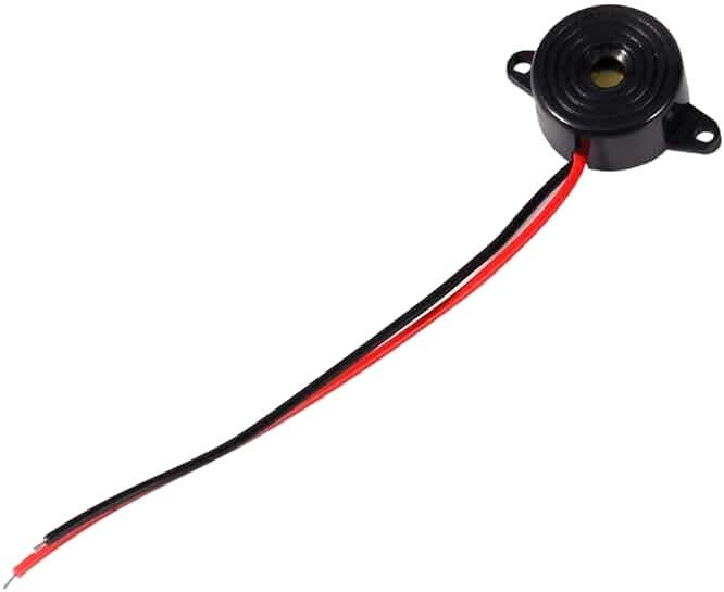 3-24v Piezo Electronic Tone Buzzer Alarm Continuous Sound Cable Length 100mm