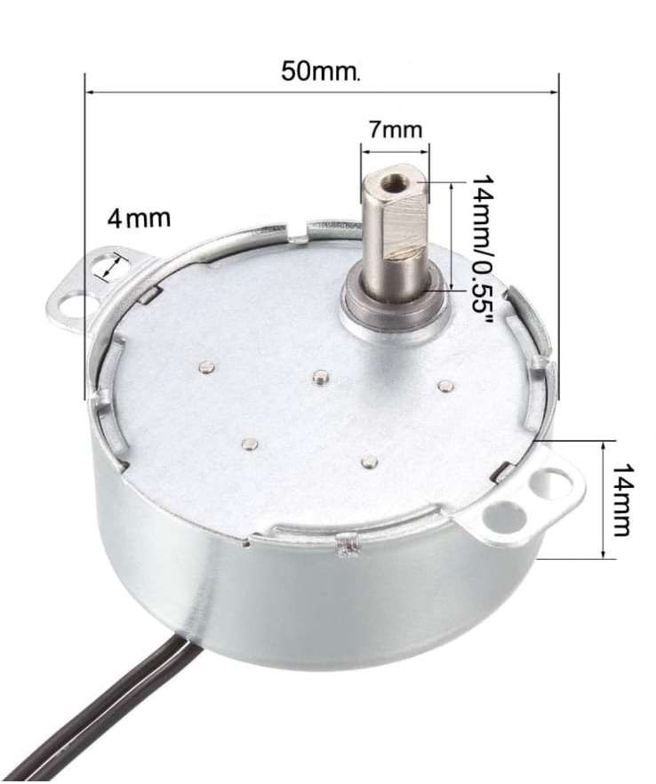 Oscillating Synchronous Motor TY-50B Shake Head 4W /CCW Fan Parts