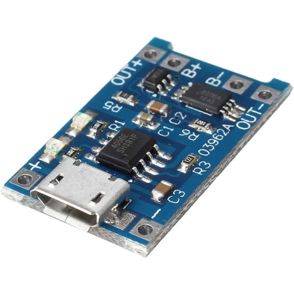 Lithium Battery Charging Module - Micro Type B