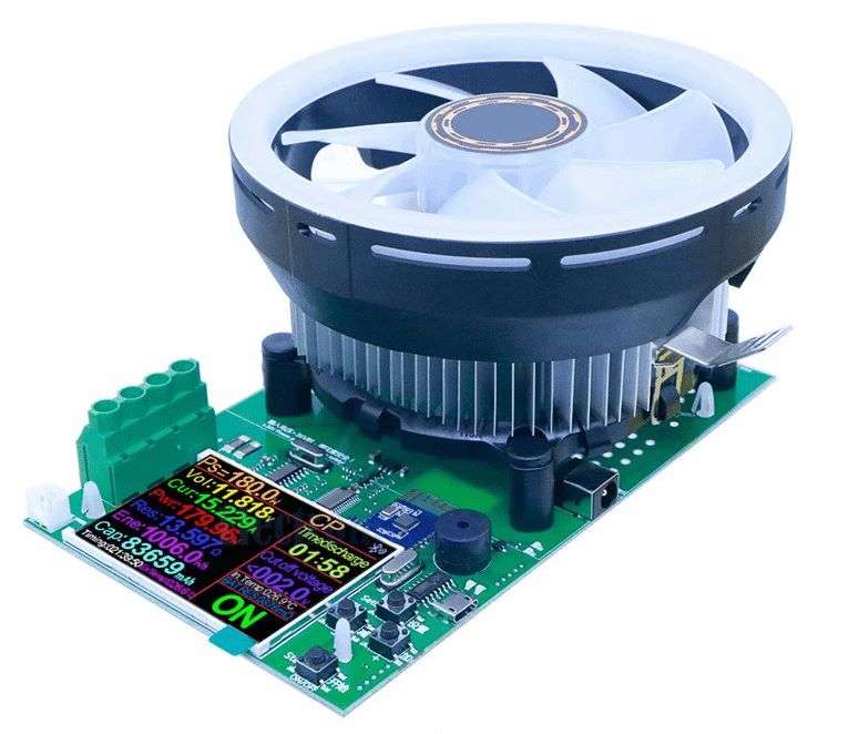 180W Adjustable Constant Current Electronic Load Battery Tester