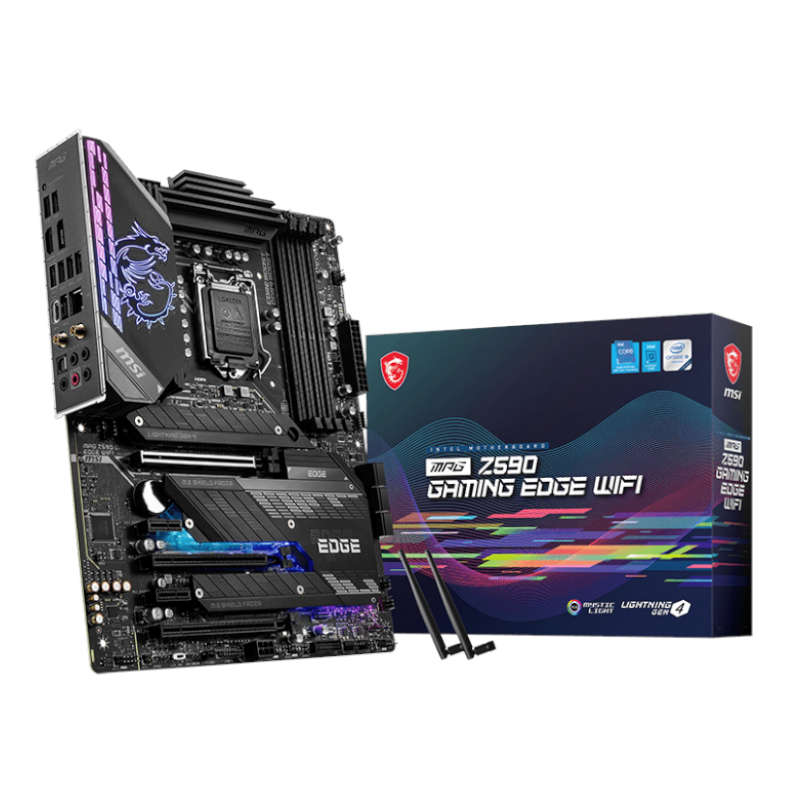 MSI Z590 GAMING EDGE WIFI Intel LGA1200 ATX Gaming Motherboard