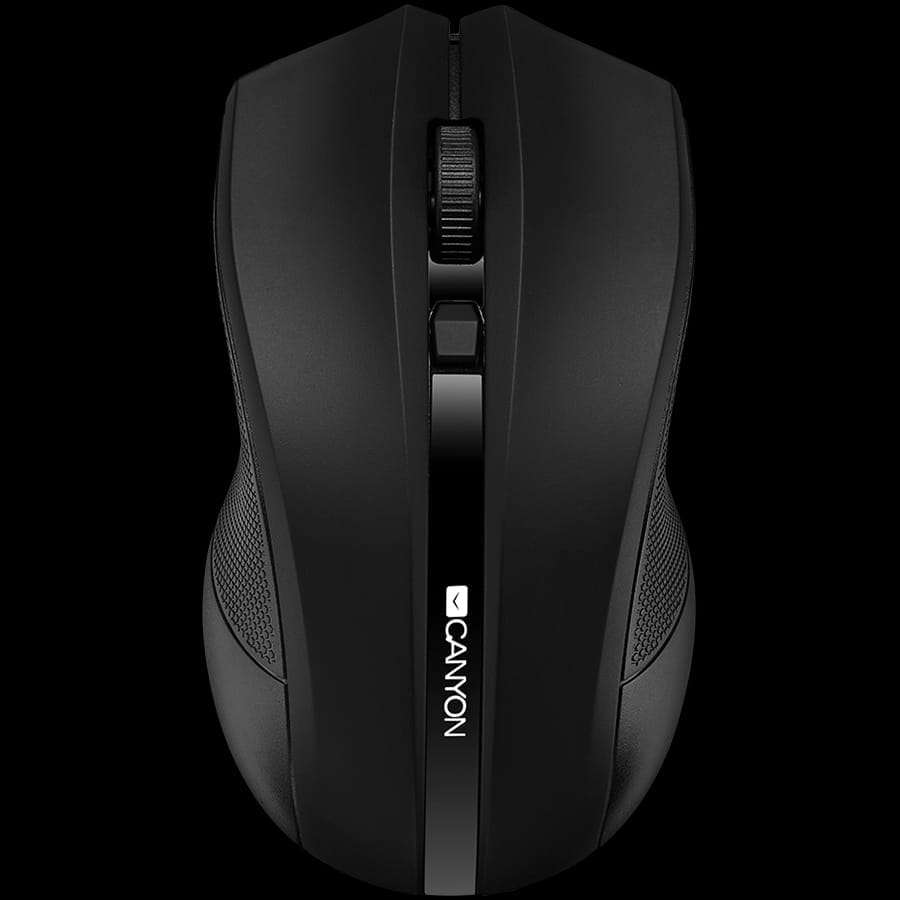 CANYON MW-5, 2.4GHz wireless Optical Mouse with 4 buttons, DPI 800/1200/1600, Black, 122*69*40mm,...
