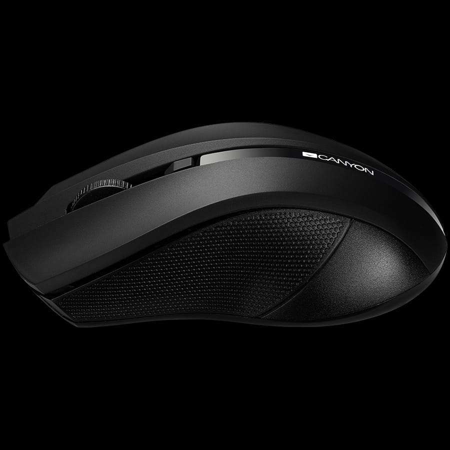 CANYON MW-5, 2.4GHz wireless Optical Mouse with 4 buttons, DPI 800/1200/1600, Black, 122*69*40mm,...