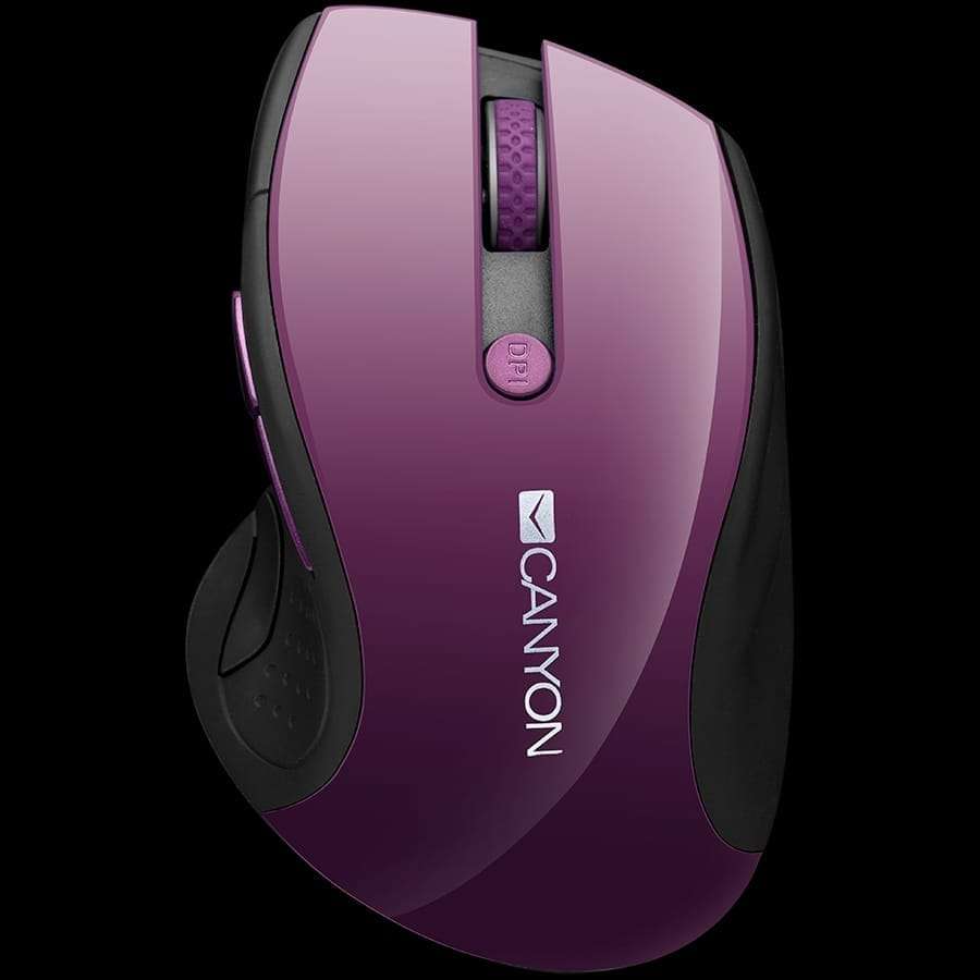 CANYON MW-01, 2.4GHz wireless mouse with 6 buttons, optical tracking - blue LED, DPI 1000/1200/16...